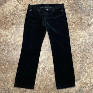 3/$16 7 For All Mankind Jeans 30 Velvet Black Straight Low Rise